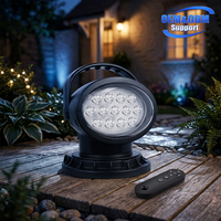Projecteur LED sans fil à télécommande, rotation 360°, 7 pouces, 50W, étanche IP66, base magnétique puissante 12V, éclairage tout-terrain