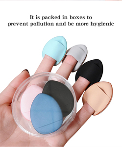 Air Cushion Corrector Dedo Mini Pequeña Belleza Maquillaje Esponja Licuadora Polvo Puff - Product Image 4
