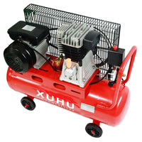 Compresseur d'air industriel portable à piston entraîné par courroie 50L-500L avec tête de type H2090 Italie, moteur de pompe pour la revente