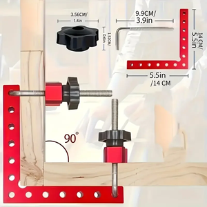 Outil de positionnement multifonctionnel en alliage d'aluminium à 90 degrés pour le travail du bois. - Product Image 4