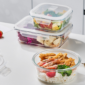 40個セット ガラス製食品保存容器 ボウル 気密蓋付き 液漏れ防止 BPAフリー ミールプレップ スタッカブル 電子レンジ対応 ランチボックス パック - Product Image 4