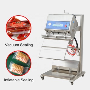 Low Price Gas-Flushing Commercial Food Sealer Nitrogen Filling Plastic Bag Vertical Inflatable External Vacuum <b>Packaging</b> Machine - Product Image 3