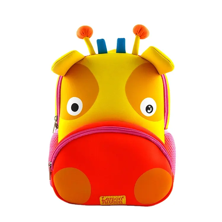 새로운 어린이 학교 배낭 3D 만화 동물 디자인 아기 소녀 유치원 어린이 학교 가방