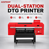Imprimante DTG A3 haute vitesse CE Kenteer à double station, machine d'impression industrielle automatique de t-shirts pour petites entreprises de vêtements
