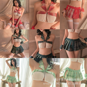 ชุดชั้นในเซ็กซี่แบบใหม่, ชุดนอนนักเรียนสุดฮอต, ชุดนอนยั่วยวน, ชุดเร่าร้อน, ดรอปชิปปิ้งยามเที่ยงคืน - Product Image 1