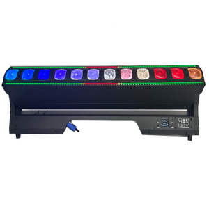 Barra <span class=keywords><strong>de</strong></span> Píxeles DMX RGBW <span class=keywords><strong>de</strong></span> 12x40W con Zoom, Luz Móvil LED para <span class=keywords><strong>Pared</strong></span> con Anillo Halo y Construcción <span class=keywords><strong>de</strong></span> Aluminio para Iluminación <span class=keywords><strong>de</strong></span> Escenarios DJ - Product Image 1