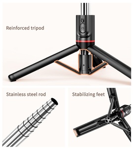 L15 avec 9 niveaux de luminosité Parapluie de lumière d'appoint détachable Trépied Selfie Stick 1.11m de long, 43.3 pouces <span class=keywords><strong>Selfiestick</strong></span> - Product Image 2