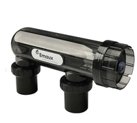 Cellules de chlorateur au sel Emaux, système de désinfection de l'eau, chlorateur de piscine avec horloge et transformateur de lumière de piscine