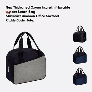 OEM ODM Insulated Lunch <b>Bag</b> 21x24.5x10cm Zipper Closure Water Resistant Portable Cooler <b>Tote</b> <b>for</b> Office <b>School</b> Outdoor Use - Product Image 1