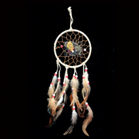 Großhandel handgemachte Boho hängende Feder Traum fänger für Auto Home Room Tür Wand kunst Party Dekor Ornament Geschenk Handwerk DIY Kit