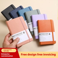 A6 Simple Ins Cahier Personnalisable Courroie de Couverture en Cuir A4 Imprimé Doublé Journal Étudiant Étude Examen Préparation Cadeau En Gros