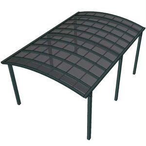 Abri de <span class=keywords><strong>voiture</strong></span> en polycarbonate à prix réduit, auvent de <span class=keywords><strong>garage</strong></span> en métal pour le stationnement des voitures, auvent en aluminium - Product Image 2