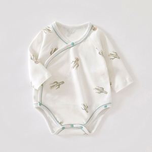 Al por mayor sólido 12 colores algodón orgánico cremallera bebé invierno recién nacido Niño acanalado Sleeper bebé pijama - Product Image 4