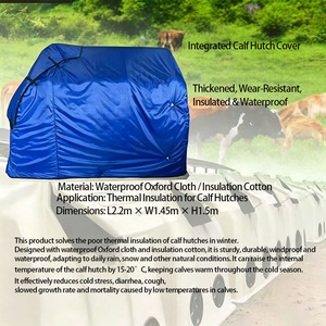 Cubierta Aislante y Engrosada para Caseta de Terneros, Impermeable y Resistente al Viento, Protección Invernal para Terneros - Product Image 4