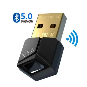 USB 블루투스 어댑터 5.0PC 무선 오디오 수신 송신기 마우스 및 키보드 어댑터