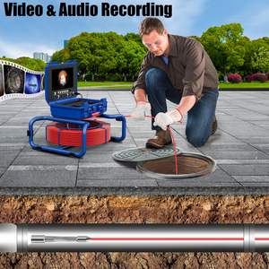 산업용 배수 검사 범위 물 우물 용 Cctv 뱀 파이프 라인 비디오 시스템 클리너 <span class=keywords><strong>30m</strong></span> 검사 파이프 하수도 카메라 7mm - Product Image 3