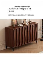Vintage Mid-Century Massivholz Umweltfreundliches Sideboard Buffetschrank Wandmontierte Kaffee-/Weinbar Aufbewahrungskommode mit Schubladen für Zuhause