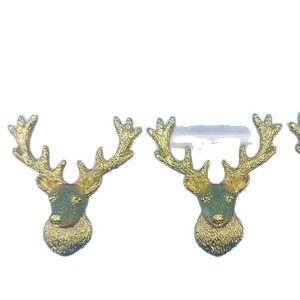 Zinc Alloy Deer Head Furniture Handle <b>Cabinet</b> Hardware Novelty Shape <b>Rustic</b> Design Durable Drawer Wardrobe Knob - Product Image 5