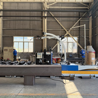 Ligne de production de robots de soudage entièrement automatiques intelligents CNC avec rail de guidage