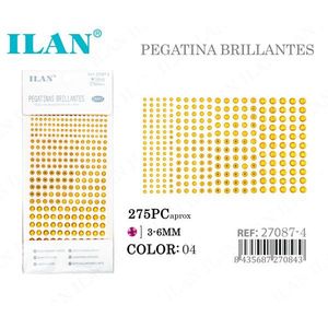 Adesivi con strass ILAN 3-6MM Giallo circa 275 pezzi per decorazioni nail art - Product Image 3