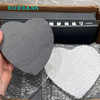 Sous-banque Personnalisable En Gros Personnalisé Peinture Cadre Plaque 15*15cm20*20cm Coeur Forme Sublimation Blancs Rock Pierre Photo Ardoise