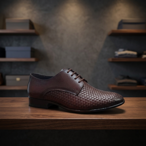Mocasines de Hombre Negros de Cuero Genuino con Cordones, Zapatos de Vestir con Punta de Piel de Vacuno, Ligeros, Cómodos y Duraderos - Product Image 4