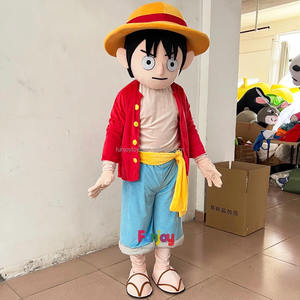 Disfraces de Mascota de Peluche Suave Personalizados OEM para Adultos Unisex de Halloween que Revivirán a <span class=keywords><strong>Luffy</strong></span> de los Dibujos Animados de Televisión y Cine - Product Image 2