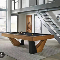 Table de billard et de ping-pong en bois massif de style chinois pour usage domestique ou commercial en Chine