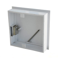 Sortie d'échappement de fumée multi-feuilles en alliage d'aluminium solide persienne d'échappement de fumée de feu à pression positive Alimentation en air HVAC Systems Parts