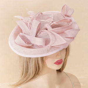 HZM-26058 Fascinador para mujer, sombrero de boda, sombrero único para fiesta Derby, sombrero de moda para iglesia, <span class=keywords><strong>sombreros</strong></span> Kentucky <span class=keywords><strong>Ascot</strong></span>, diadema nupcial - Product Image 2