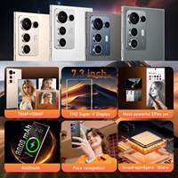 Téléphone portable S25 Ultra 5G Déverrouillage par reconnaissance faciale Grand écran 16 Go + 1 To Deca Core HD Android 14 Smartphone OEM d'usine