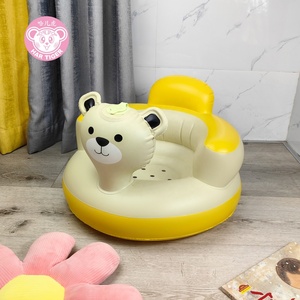 New Portable Cute Bear Baby <b>Inflatable</b> <b>Sofa</b> for Learning Eating Dinner PVC <b>Inflatable</b> Baby <b>Sofa</b> - Product Image 3