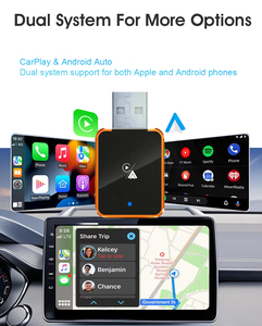 Adaptateur CarPlay sans fil <span class=keywords><strong>Orange</strong></span> 2-en-1 Mini CarPlay & Android Auto, Convertir filaire en sans fil pour iPhone & Android - Product Image 3