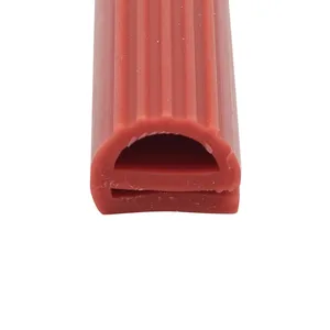 Produttore personalizzato impermeabile resistente alla polvere in silicone profilo colorato in gomma siliconica tenuta a striscia porta per auto