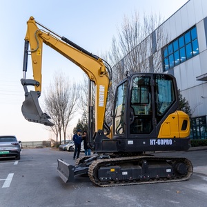 Mini-excavatrice sur chenilles hydraulique de 6 tonnes, très performante, avec un couple élevé, idéale pour les travaux sur les pentes et les talus. - Product Image 4