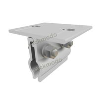 Rackmodo - Pince de fixation de toit en aluminium et acier inoxydable anodisé, résistante au sel et aux vents forts, pour montage solaire à joint debout, installation rapide