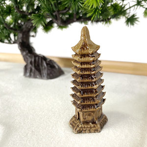 Jardín Zen Japonés con Árbol de Pino |   Decoración de Escritorio con <span class=keywords><strong>Pagoda</strong></span> en Miniatura |   Kit de Meditación Estilo Bonsái para Habitaciones VIP de Hotel - Product Image 5