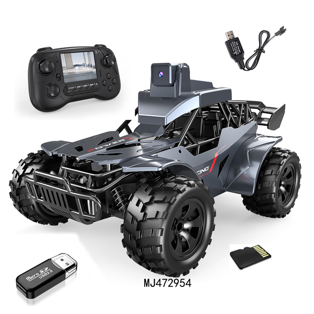 High-Speed Off-Road RC Car Toy Real-Time Video FPV Camera LCD Remote Phone APP Control 4G RC Alloy ABS Body USB Cable Charger