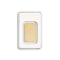 Nouvelle barre de lingot d'or plaqué or 24 carats en laiton massif de 1 once (1 UNZE) avec numéro de série, artisanat métallique suisse
