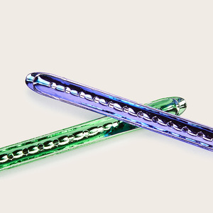 Pinzas para el Cabello de Metal Color Caramelo de 10 cm, Pinzas Tipo Cocodrilo para Uso Diario - Product Image 5