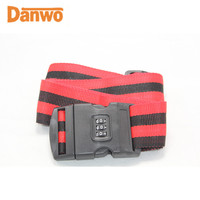 Logo personnalisé ceinture à bagages sangle de bagage colorée avec sangle solide pour la tenue de valise