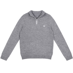 Maglione da Uomo Personalizzato 2025, Misto <span class=keywords><strong>Cashmere</strong></span>, Autunno Inverno, Zip 1/4, Collo Alto, Mezza Lavorazione a Maglia, Manica Lunga - Product Image 3