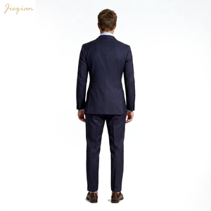Traje <span class=keywords><strong>de</strong></span> Hombre Estilo 'Old Money' 2026, Traje Italiano a Medida <span class=keywords><strong>de</strong></span> Lana, Corte Entallado, <span class=keywords><strong>para</strong></span> Oficina y Bodas, MOQ Bajo - Product Image 3