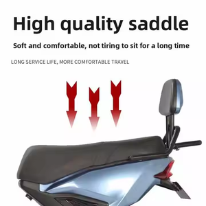 Vélo électrique urbain à deux roues, moteur arrière sans balais 350W, batterie au plomb-acide 13AH, longue autonomie, cadre en acier, suspension intégrale, 27 vitesses - Product Image 3