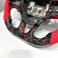 Volant de voiture en cuir suédé, cuir et fibre de carbone avec LED, personnalisé pour Dodge Charger Challenger Hellcat Durango SRT, directement de l'usine