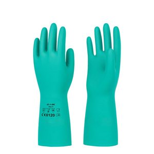 Guantes <span class=keywords><strong>de</strong></span> Nitrilo Reutilizables Superflocados Verdes, Guantes <span class=keywords><strong>de</strong></span> Seguridad para Mecánicos, Resistentes a Químicos, Impermeables, para Trabajos Industriales y <span class=keywords><strong>de</strong></span> Jardinería - Product Image 6