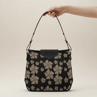 Sac à main pour femmes Aloha Hawaii Brown Flower College en cuir PU, imprimé personnalisé, grand sac à fermeture éclair, sac bandoulière, sac à épaule en cuir