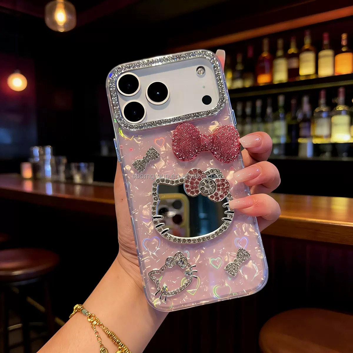 Miroir rose