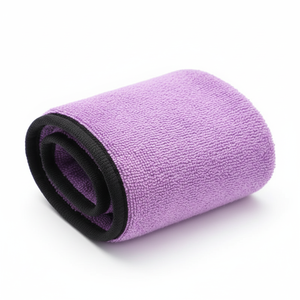 Serviette de nettoyage automobile Hongqian XW en microfibre tissée, écologique, séchage rapide, jetable, double couche, épaisse, pour le lavage de voiture - Product Image 1