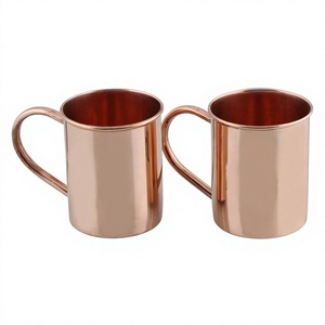 <b>Copper</b> Moscow Mule Mug Set Straight <b>Cup</b> Metal Material All People Use Dishwasher Safe Ready - Product Image 1
